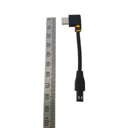 Rider Bracket Type-C Angled Charging Jst Male-Female Connector Cable 90-Degree USB Plug Motorcycle Electric Vehicle Dedicated Tail Plug Cable with Magnetic Clip