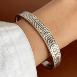 100% Solid 925 Sterling Silver Metal Bracelet for Women Vintage Handmade Simple Retro Black Stone Bracelet Birthday Gift Party