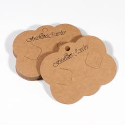 30Pcs Earring Display Kraft Paper Cards and 30Pcs Adhesive Bags for DIY Jewelry Packaging Necklace Display Cards with Bags Set