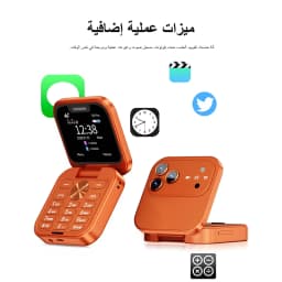 2026 NEW SERVO I18 Pro Flip Mobile Phone 4G LTE Type-C Call Recording FM Radio Blacklist Dual SIM 1.77' Mini Fold Cellphone