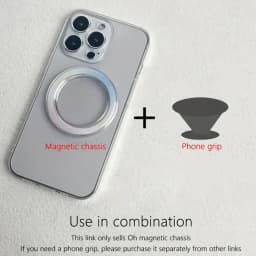 High Quality Round Mac Safe Magnetic Base Sticker for IPhone 15 14 13 12 11 Pro Max Magsafe Socket Pocket Grip Bracket