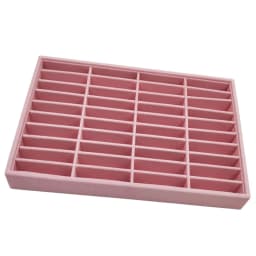 Stylish Velvet Bangle Tray With 40 Slot Inserts Display Stand for WatchBracelet Holder Case Jewelry Display Storage Rack