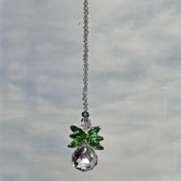 1PCS 20mm Clear Crystal Ball Prism Suncatcher Rainbow Pendants Maker, Hanging Crystals Prisms for Curtain Home Garden Decoration