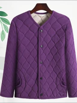 Thickened down Cotton Jacket Winter Clothes Soft Comfortable Outerwear Women's Coat Warm Cold Proof Grandma Little Coat