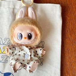 Korean Kpop Exo 15-17cm Labubu Idol V1 V2 V3 Labubu Clothing Plush Cartoon Doll Accessories Fried Shrimp Set Doll Accessories ﻿