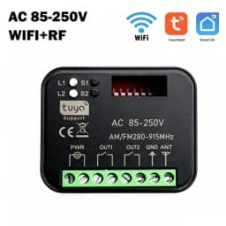 RX MULTI Tuya WIFI 300-868 MHz Garage Door Remote Control Receiver 433MHz 868MHz AC DC 9-30V 85-250V Smart Switch Module Opener