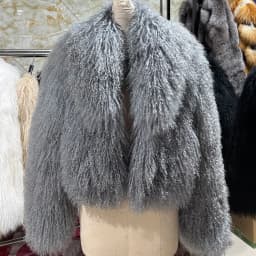 YOLOAgain 2025 Autumn Winter Warm Turn-Down Collar Real Mongolia Sheep Fur Jacket Coat Women Short Black Sheep Fur Jacket Female