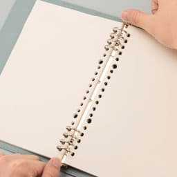 A4 Ring Binder Soft PU Leather Cover 30 Holes A4 File Folder