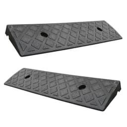 2PCS Plastic Kerb Ramp Non-Slip Threshold Ramp 30mm Height For Car Bicycles Wheelchairs Going Uphill Smooth Transitions