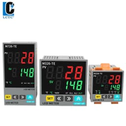 LCTC PID Temperature Controller SSR+Relay 4-20mA Output PID Regulator TC/RTD Input Digital Instrument 48*48 48*96 72* 72mm