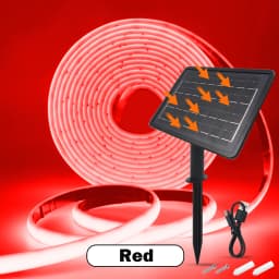 DC24V Solar Powered COB Neon LED Strip IP68 Waterproof 320Leds/M Flexible Adhesive Ribbon Rope Light Home Garden Linear Lighting