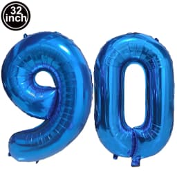 Blue Large Numbers Balloon 32 Inch 0 1 2 3 4 5 6 7 8 9 Birthday Digit Bachelorette Balloons Figure Golob Party Ballon Decoration