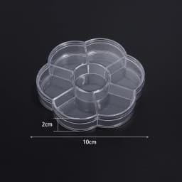 1Pc Multifunctional Clear Plastic Organizer Box with Grids Container Craft Storage for Beads Organizer Art DIY Jewelry