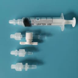 Luer Thread 1/4-28UNF Adapter PP Plastic Air Valve Pipe Dispensing Glue Subpackaging Syringe Barrel Fitting Connector