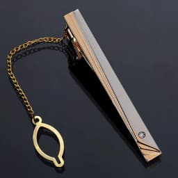 1Pcs Fashion Tie Clip for Men Copper Simple Bar Clasp Practical Mens Classic Tie Clips Clamp Pin Jewelry Necktie Wedding Gift