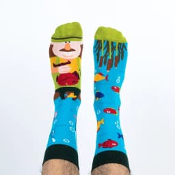 New mandarin duck socks Asymmetric AB socks Jacquard fashion sports cotton socks