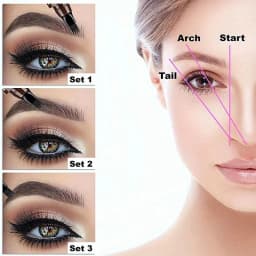 5 Colors Optional Beginner Eyebrow Pencil Long-Lasting Natural Eyebrow Pencil Female Delicate Eyebrow Makeup Student Gift