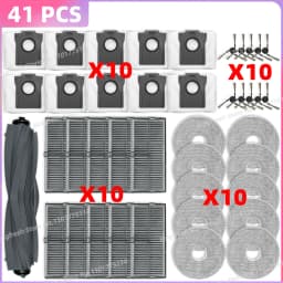 Fit For (Mova P50 PRO ULTRA/P50 Ultra, Dreame X40 Ultra/L40 Ultra/L30s Pro Ultra Heat) Tricut Roller Brush Filter Mop Cloth Bag