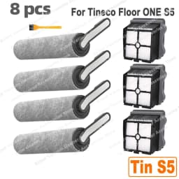 Fit For Tineco Floor ONE S5 / S5 Pro 2 / S5 Pro / S5 Blue, But Not For Tineco S5 Combo and S5 Steam Roller Brush and Filter