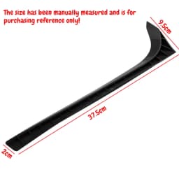 2pcs For VW Golf 7 7.5 MK7 MK7.5 2014-2018 Glossy Black ABS Rear Window Side Trunk Spoiler Canard Canards Splitter Accessories