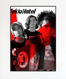 Singer Bill K-Kaulitz Tom Tokio Hotel Posters and Prints Rock Roll Team Wall Art Canvas Painting Home Bedroom Living Room Decor