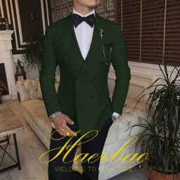 Ivory Men Wedding Tuxedos Suit Blazer Double Breasted Groom Suits For Men 2 Piece Party Best Man Jacket Pant Custom Made