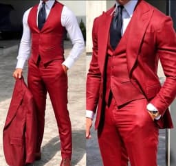 Classy Wedding Tuxedos Suits Slim Fit Bridegroom For Men 3 Pieces Groomsmen Suit Male Cheap Formal Business (Jacket+Vest+Pants