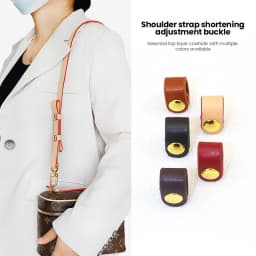Clip Buckle Genuine Leather Strap Leather Accessory Compact Cowhide Handbag Fixer For Fashion Accessories Leather Craftsmanship