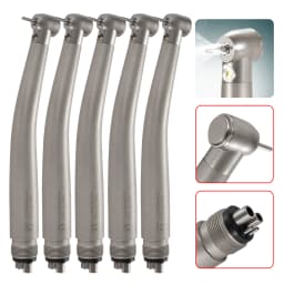 N-S-K Style Dental Fiber Optic LED E-generator Handpiece Big/Standard Head 4 Spray 4 Hole Push Button for block tooth operation