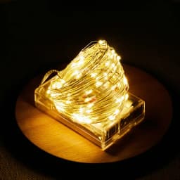 Battery Box 10/5/2/1M LED Silver Wire String Lights Fairy Garland Light for Christmas Wedding Party Home Holiday Room Decoration