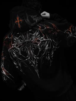 Breathedivinity Dark Wind Hooded Sweatshirt with Print - Unique Style Jacket for Retro Streetwear Hoodie