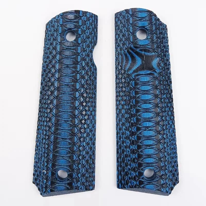 1pair Tactics 1911 Grips Blue G10 Handle Grips Patch Custom Grips CNC Handle Grips Accessories