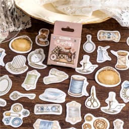 46Pcs Flower Envelope & Letter Stickers per Box for Junk Journal Diary Planner Scrapbooking Decorative DIY Craft