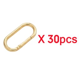 5-30pcs Oval Spring O Ring Openable 22-40mm Leather Bag Handbag Strap Buckle Connect Keyring Pendant Dog Chain Snap Clasp