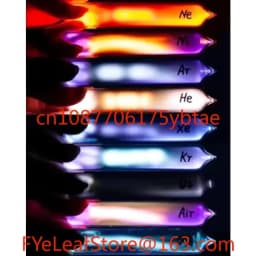 99.999% pure rare luminescent gas element seriesMulti piece sealed glass tube containing