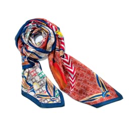 CH Luxurious Iconic Vibrant Pattern Scarf Versatile Styling Gift Box Set For Women Fashion Accessory Premium Holiday Gift