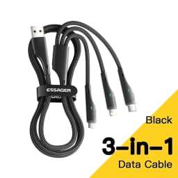 Essager 3 in 1 USB Type C Cable Micro USB Wire Charger For iPhone 14 13 12 X Pro Max Samsung Xiaomi PCPO Mobile Phone Data Cord