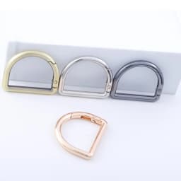 5Pcs D Ring Spring Key Hooks Metal Keyring Clip Spring Ring Buckles Clasp for Belt Backpack Bag Handbag Purse Strap Keychain