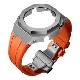 Mod Kit For Casioak GMAS2100 Stainless Steel metal Case Rubber Strap for Mod Kit GMA-S2100 4thGen Replacement shoc K Accessories
