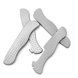 1Pair Titanium Alloy Handle Scales for 111MM Swiss Army Knife Patch with Slots for Toothpick Tweezers Modification Accessories