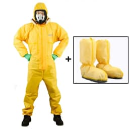 One Piece Chemical Work Coverall Protective Clothing Hazardous Chemical Liquid Sulfuric Acid And Alkali Resistant Protection