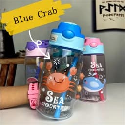 Children's Plastic Water Cup, Straw Cup, Duckbill Portable Creative Adult Male And Female Student Baby Cute Cup
