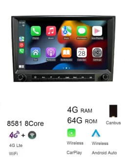 For Porsche 911 997 987 Cayman Boxster Local 720P CarPlay 8" gray Android 14.0 Car player 8 Core 8GB multimedia GPS car stereo