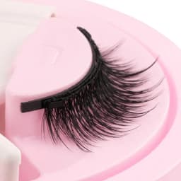 Reusable Magnetic Eyelashes 1 Pair Natural Curly Fluffy Magnetic False Eyelashes No Glue Needed Lashes Makeup with Tweezer Set