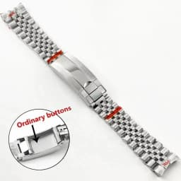 20mm Width 904L Solid Stainless Steel Watch Band Brushed Polished Oyster Bracelet Folding Buckle Glide Lock Clasp FOR RELOX SUB
