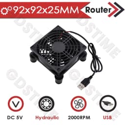 Gdstime 120MM USB Fan 140mm DIY Router Fan DC 5V Laptop Cooling Fan 92/80MM Fan Radiator Fan Ball TV Box Fan With Fan Controller