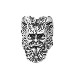 Retro Gothic Men Ladys Rings Clown Playing Cards Hip Hop Rock Ring Titanium Steel Alloy Ancient SilverColor Hip Hop Rock Jewelry