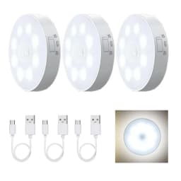 Motion Sensor LED Night Light USB Rechargeable Night Lamp For Kitchen Cabinet Wardrobe Lamp Staircase Wireless Closet Light