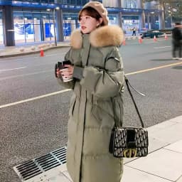 2026 Winter Thickened down Cotton Jacket Women's Loose Korean Style Bread Coat Warm Long Sleeve Zipper Closure Hooded Coat