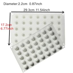 Silicone Chocolate Mold Silicon Ball Cake Moulds 3D Half Sphere Candy Truffle Baking Tray 1piece